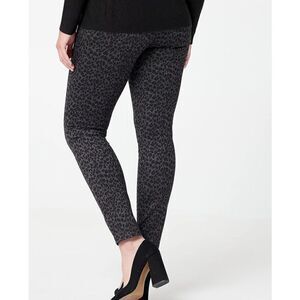 3381 NYDJ Ponte Leggings  GREY CHEETAH size 18 NWT